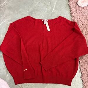 Victoria's Secret Vibrant Red Crew Neck Sweater